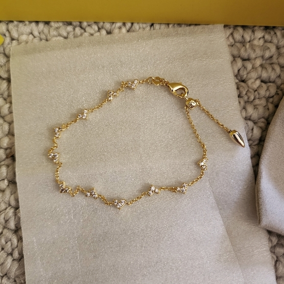 Kendra Scott Jewelry - Kendra Scott Elegant Gold Bracelet with Crystal Accents